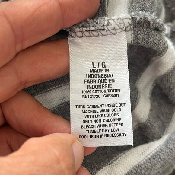 Aeropostale Boxy Oversized Striped Pullover Sweater Large Crew Neck Nautical Y2K - Picture 4 of 7